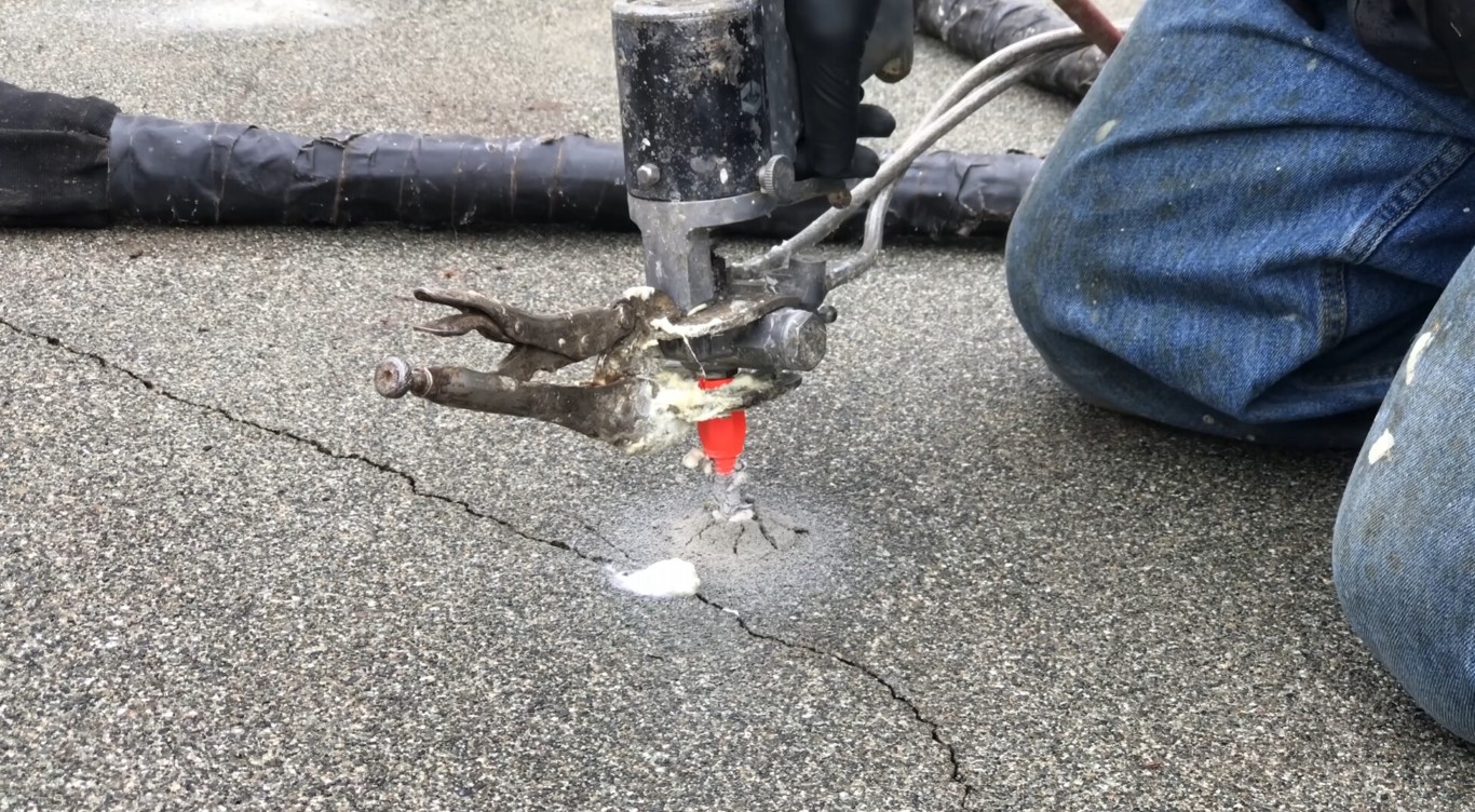 Professional concrete repair and crack fixing